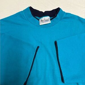 MacGregor Teal Long Sleeve Shirt - Vintage 100% Cotton - size Large